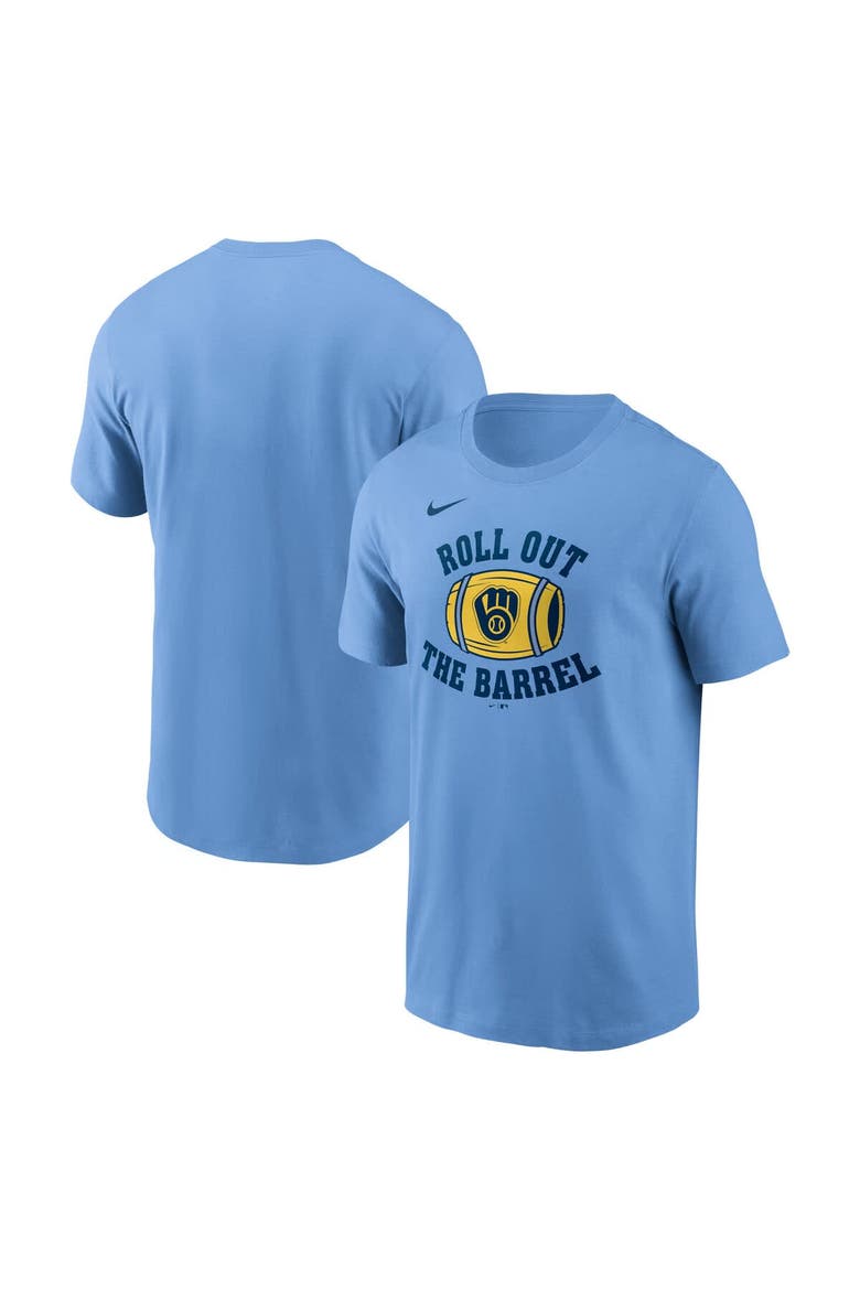 Men's Nike Light Blue Milwaukee Brewers Local Hometown T-Shirt, Main, color, Light Blue