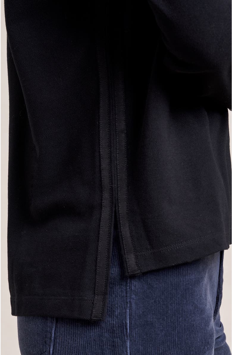 La Ligne Cassie Polo, Alternate, color, Black