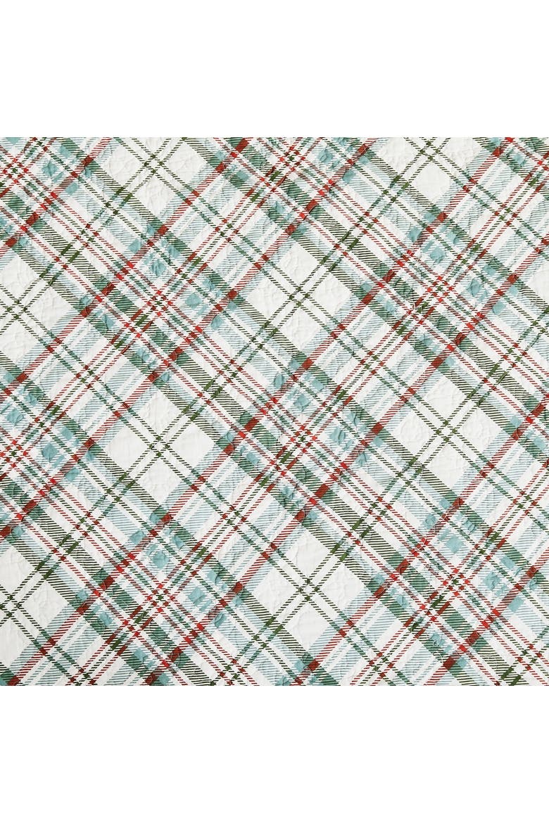 Edith Pinecone Cotton Quilt Set  - Reversible and Machine Washable, Alternate, color, White