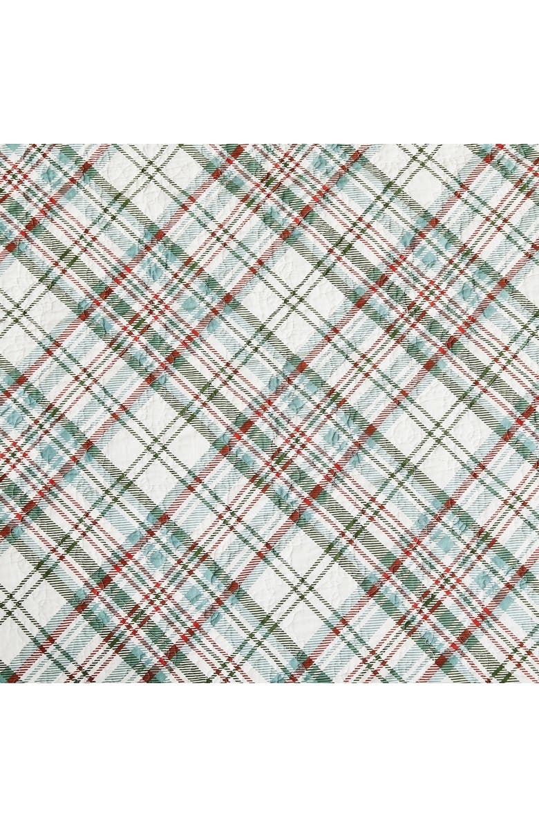 C&F Home Edith Pinecone Cotton Quilt Set - Reversible and Machine Washable, Alternate, color, White