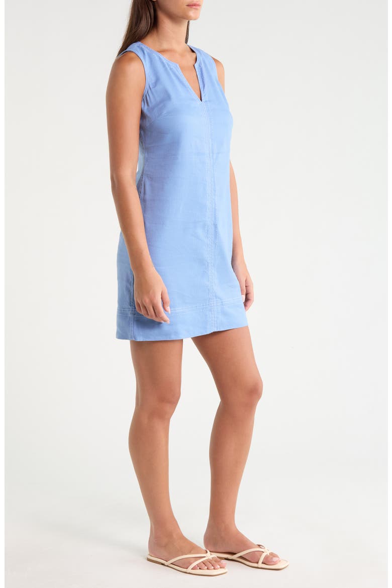 Palm-a-Dora Split Neck Bay Shift Dress, Alternate, color, BLUE MONDAY