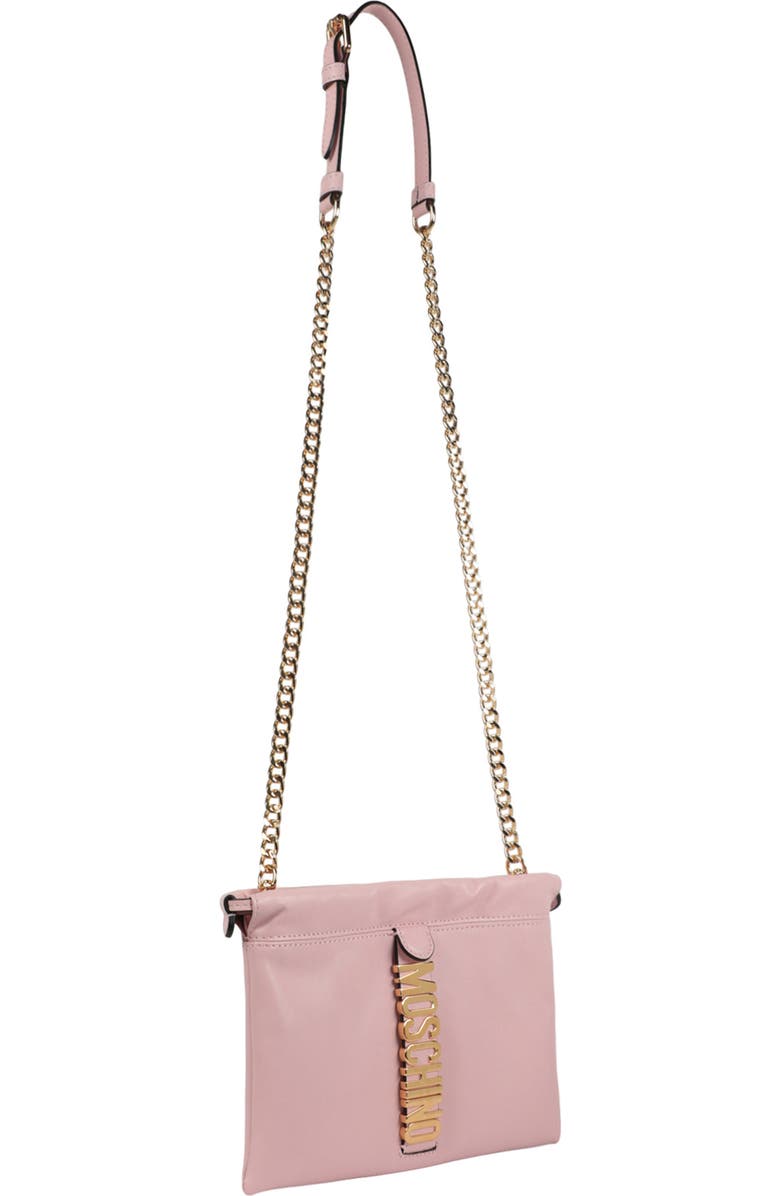 Moschino Belt Logo Crossbody Bag, Alternate, color,