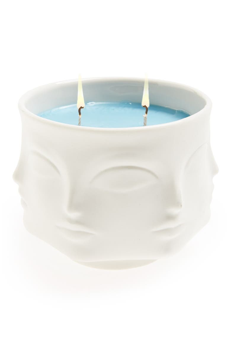 'Muse - Bleu' Candle, Main, color, WHITE