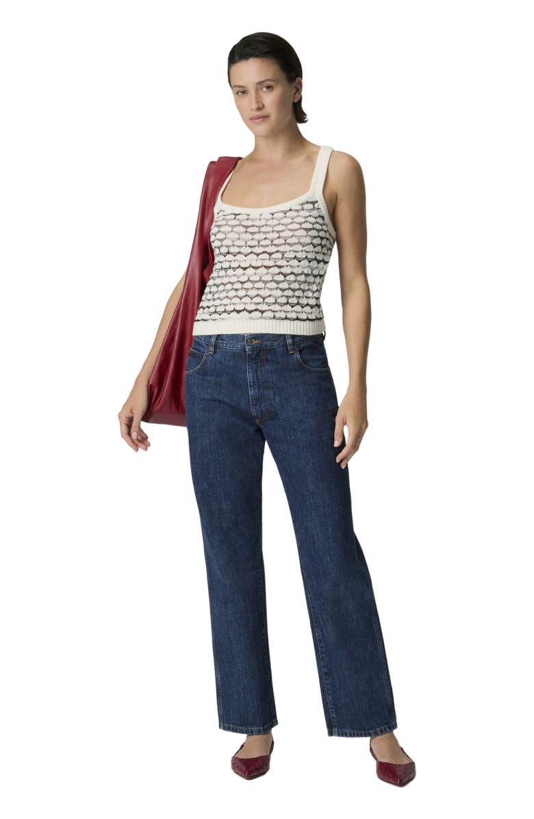 Missoni Cashmere And Viscose Tank Top With Contrast Trim, Main, color, Green& Brown