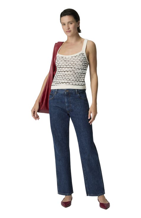 Cashmere And Viscose Tank Top With Contrast Trim