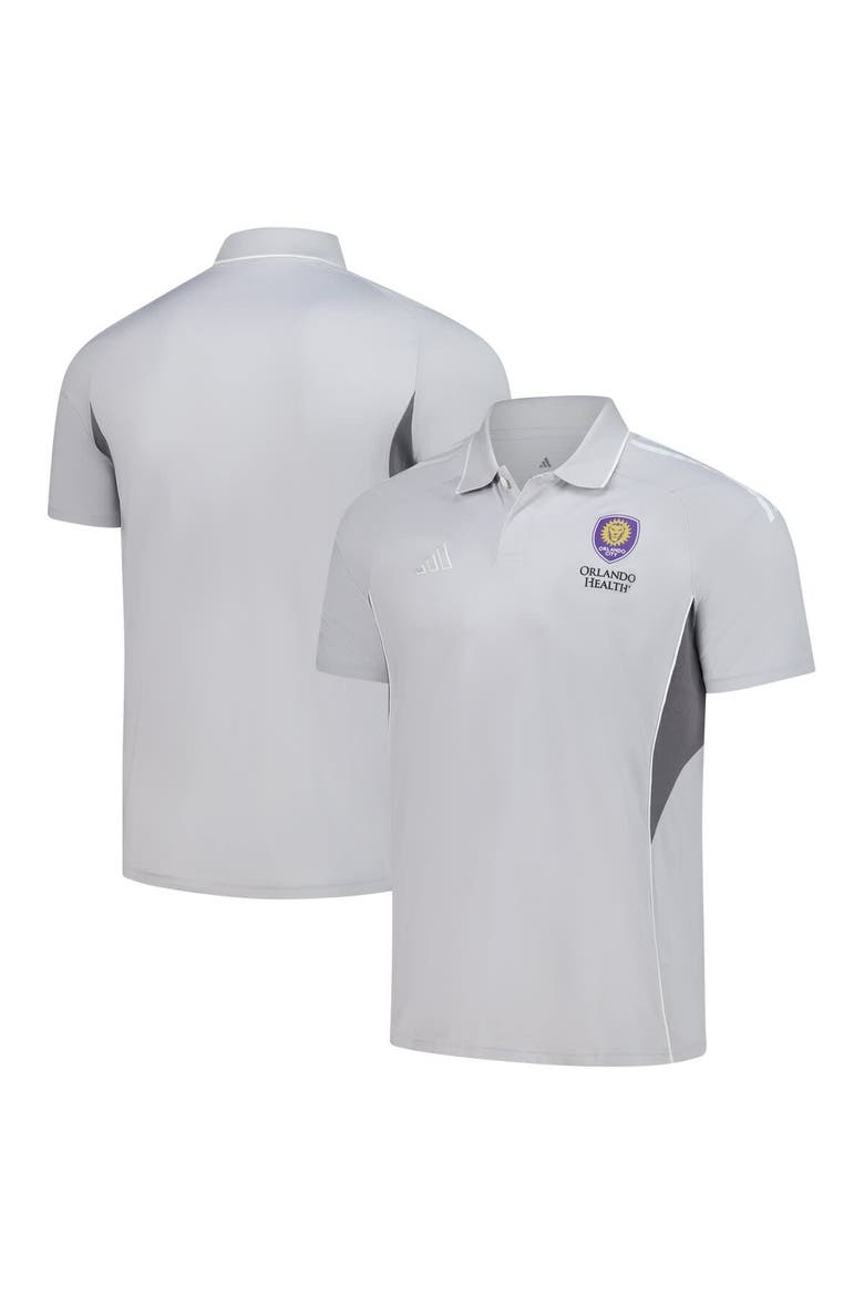 Men's adidas Silver Orlando City SC 2025 Training Polo, Alternate, color, Silver
