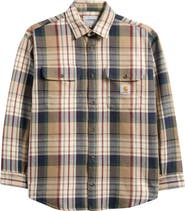 Carhartt Work In Progress Tamblyn Plaid Cotton Flannel Button-Up Shirt