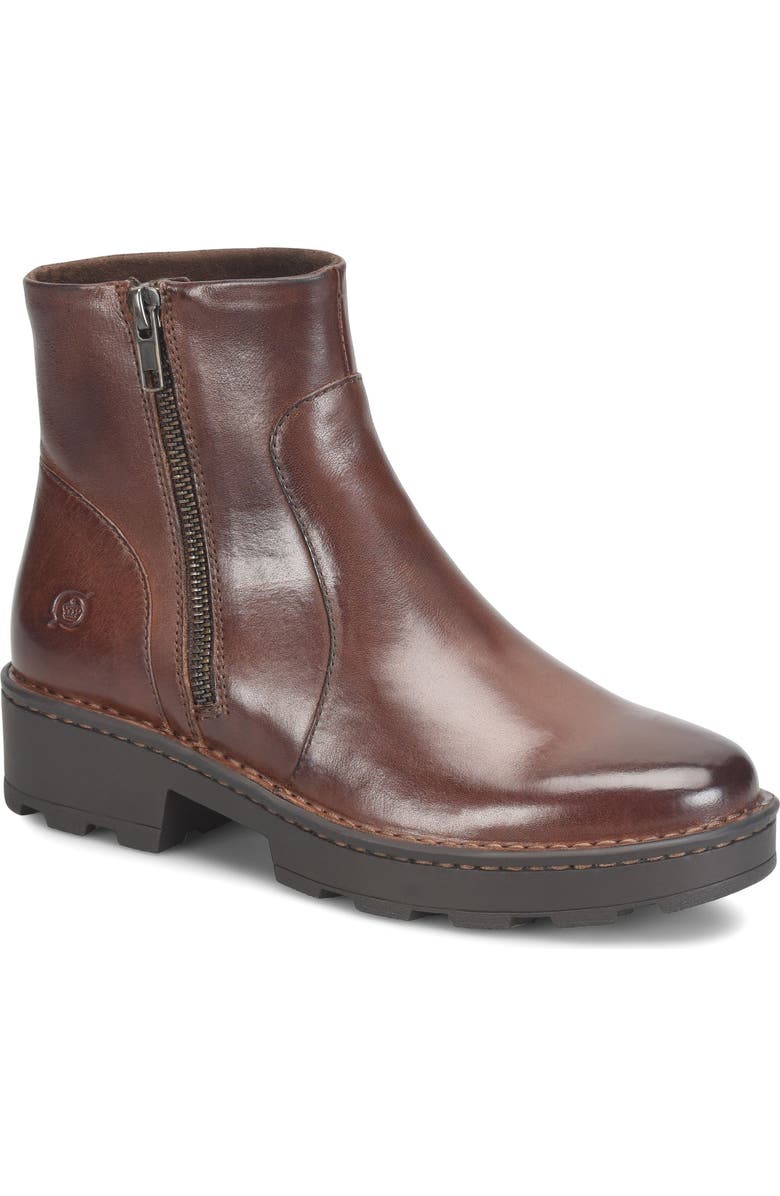 Børn Tricia Zip Ankle Boot, Main, color, Brown