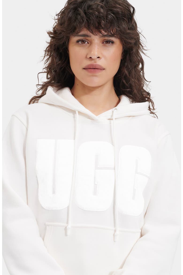 Rey Fuzzy Logo Hoodie, Alternate, color, NIMBUS