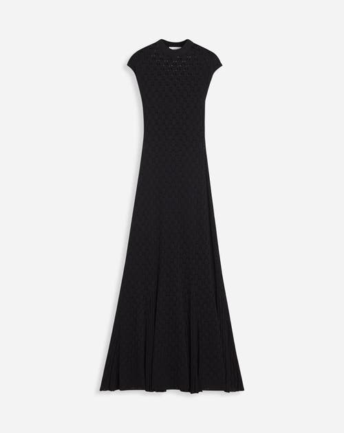 Lanvin Robe Longue Ajustee Pour Femme In Black