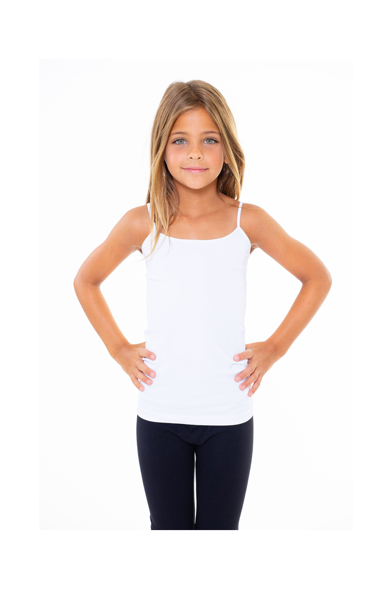Two solid camis - Big Kid, Alternate, color, White