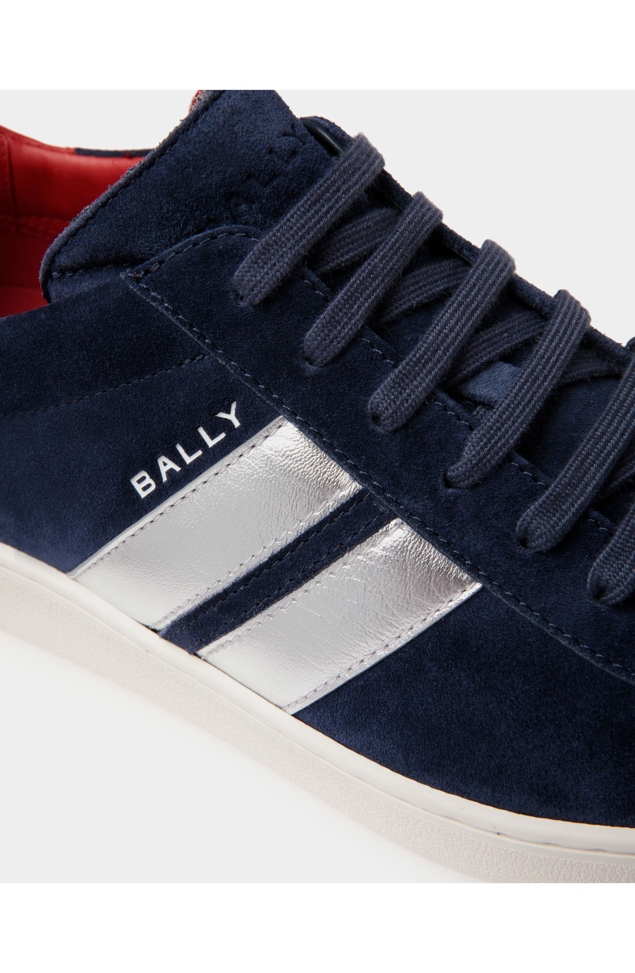 Bally Tennis Sneaker in and Candy Suede Leather, Alternate, color, Multi