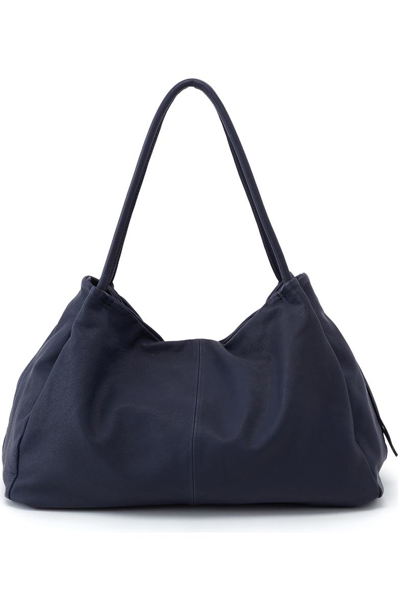 HOBO Prima Leather Shoulder Bag, Main, color, Navy