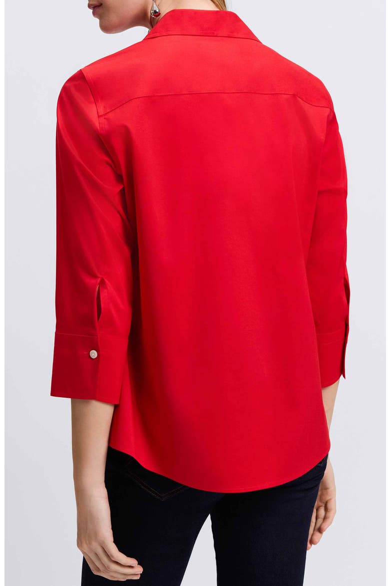 Mary Button-Up Blouse, Alternate, color, SIMPLY RED