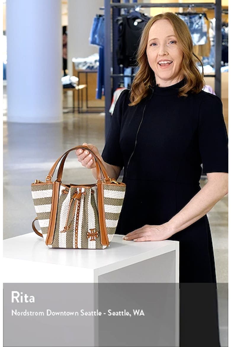 McGraw Stripe Dragonfly Drawstring Satchel video