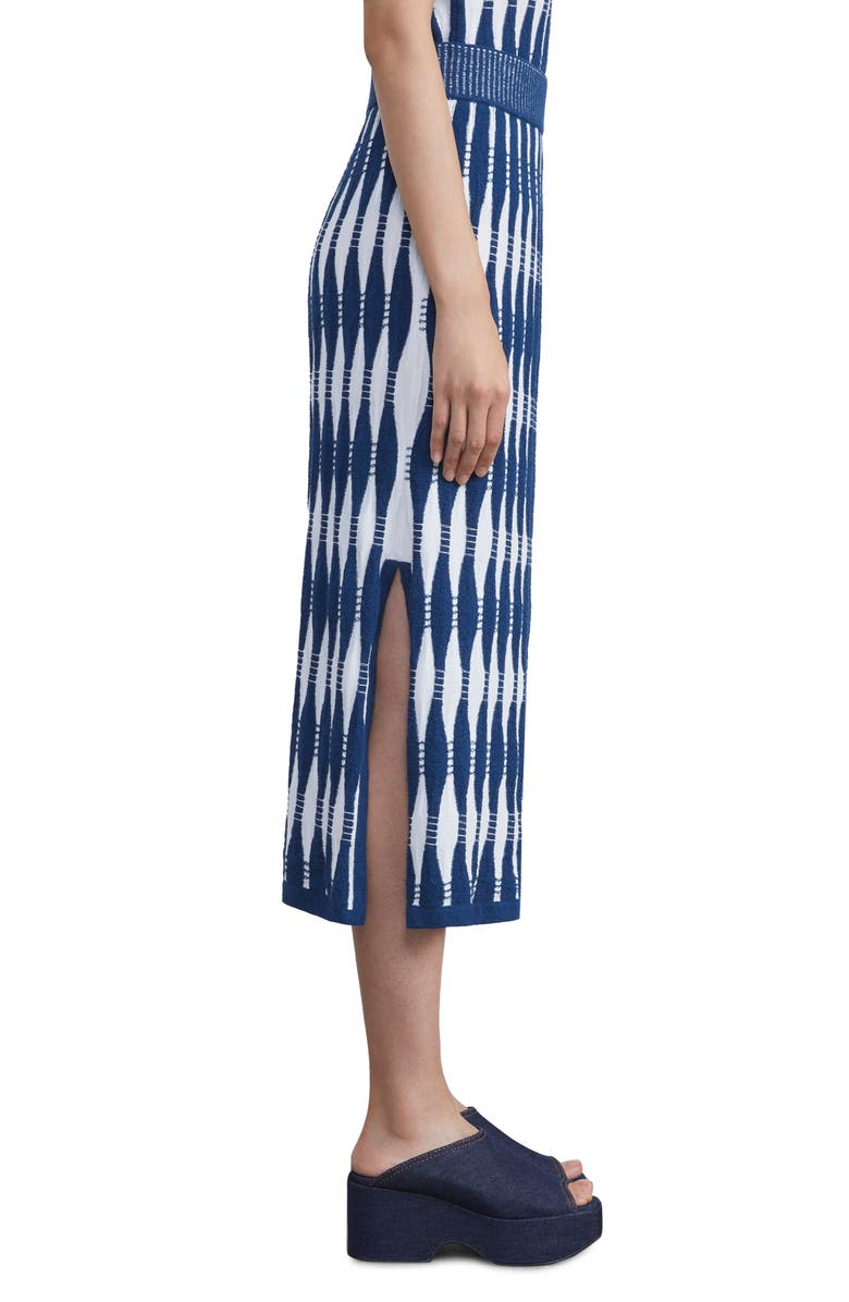 Lafayette 148 New York Shibori Effect Matte Knit Skirt, Alternate, color,