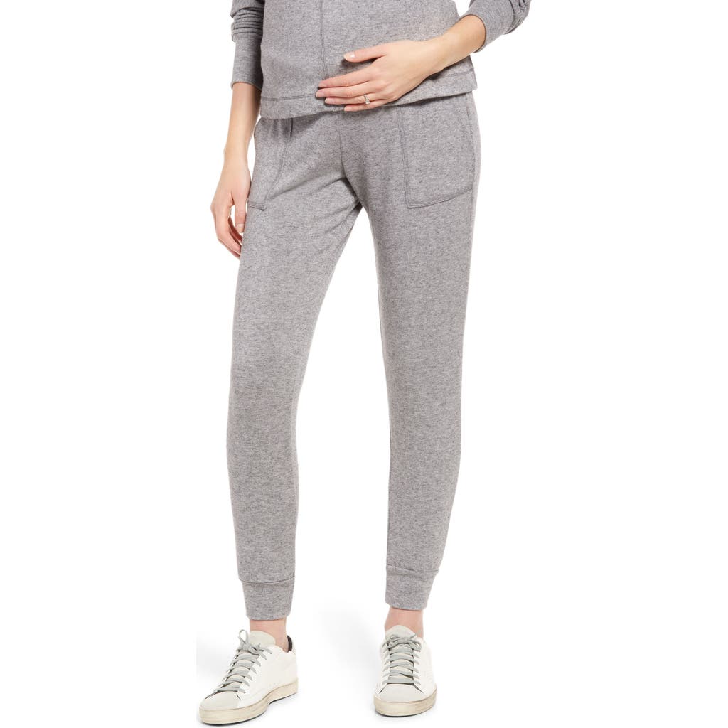 Maternal America Maternity Joggers in Heather Charcoal  product
