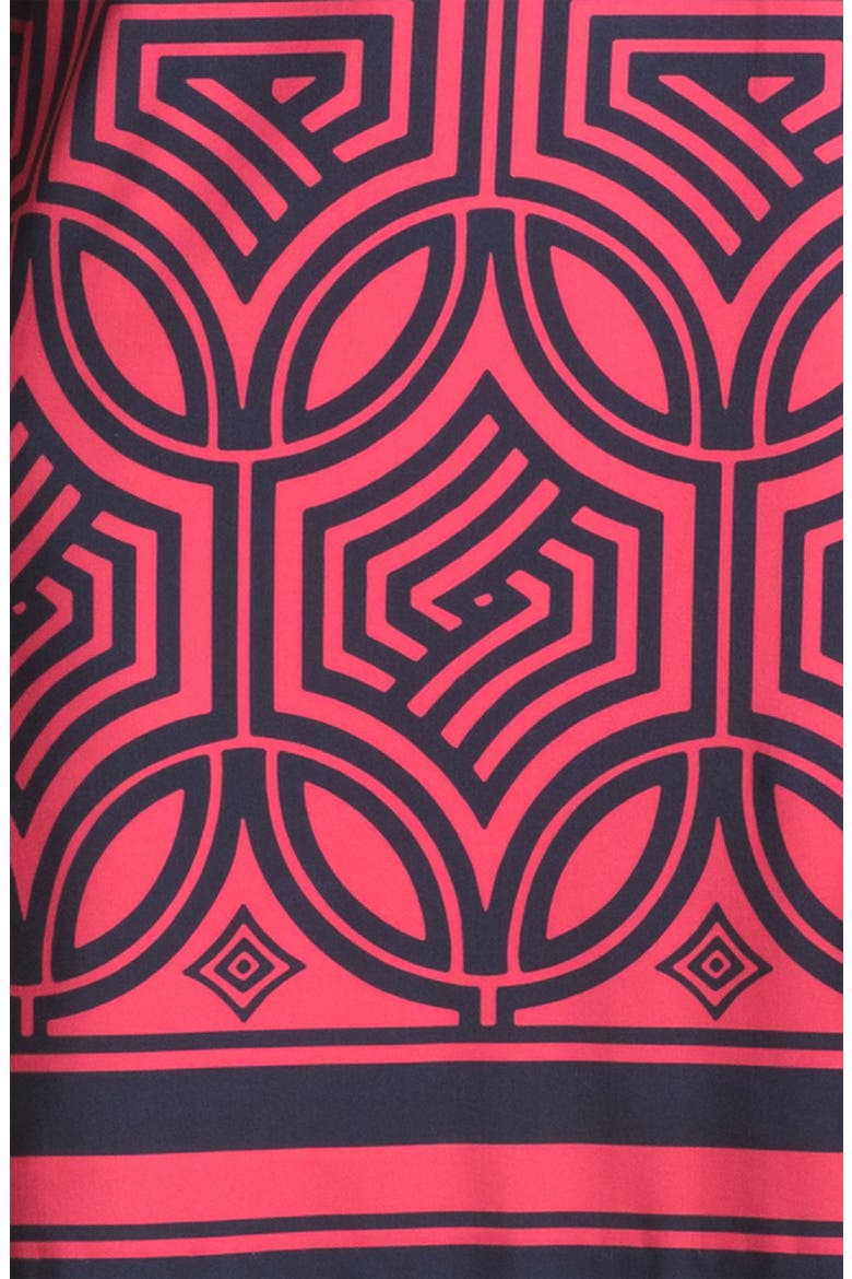 Print Shift Dress, Alternate, color, PINK/ NAVY/ IVORY