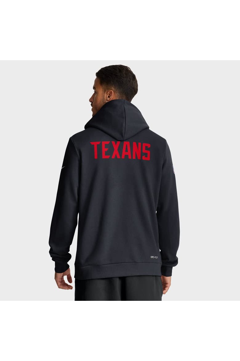 Men's Nike Navy Houston Texans  Sideline Offensive Set Play Performance Pullover Hoodie, Alternate, color, Navy