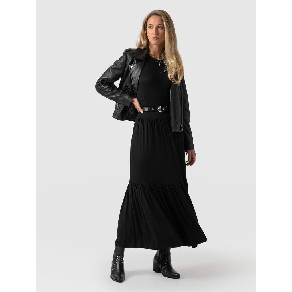 Saint And Sofia Saint + Sofia Greenwich Dress In Black