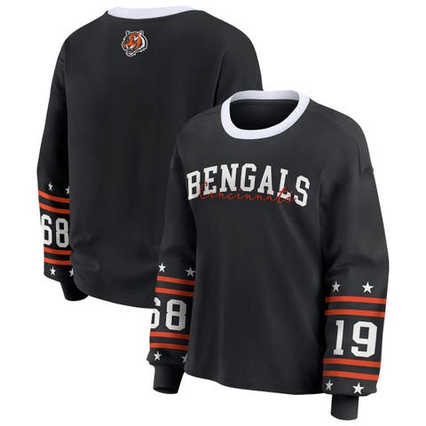 Women's WEAR by Erin Andrews  Black Cincinnati Bengals Sport Long-Sleeve T-Shirt