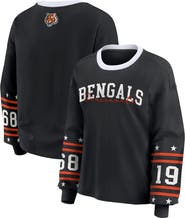WEAR by Erin Andrews Women's WEAR by Erin Andrews Black Cincinnati Bengals Sport Long-Sleeve T-Shirt