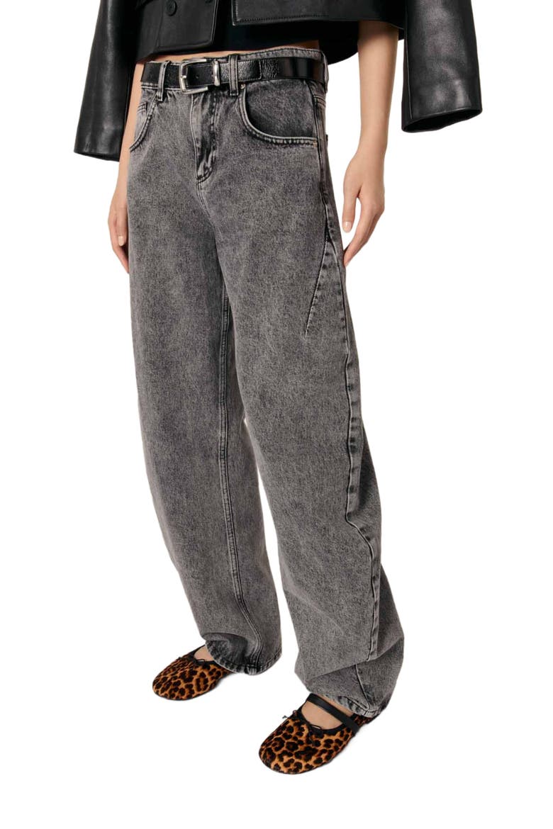 Oversized balloon jean, Alternate, color, Grey