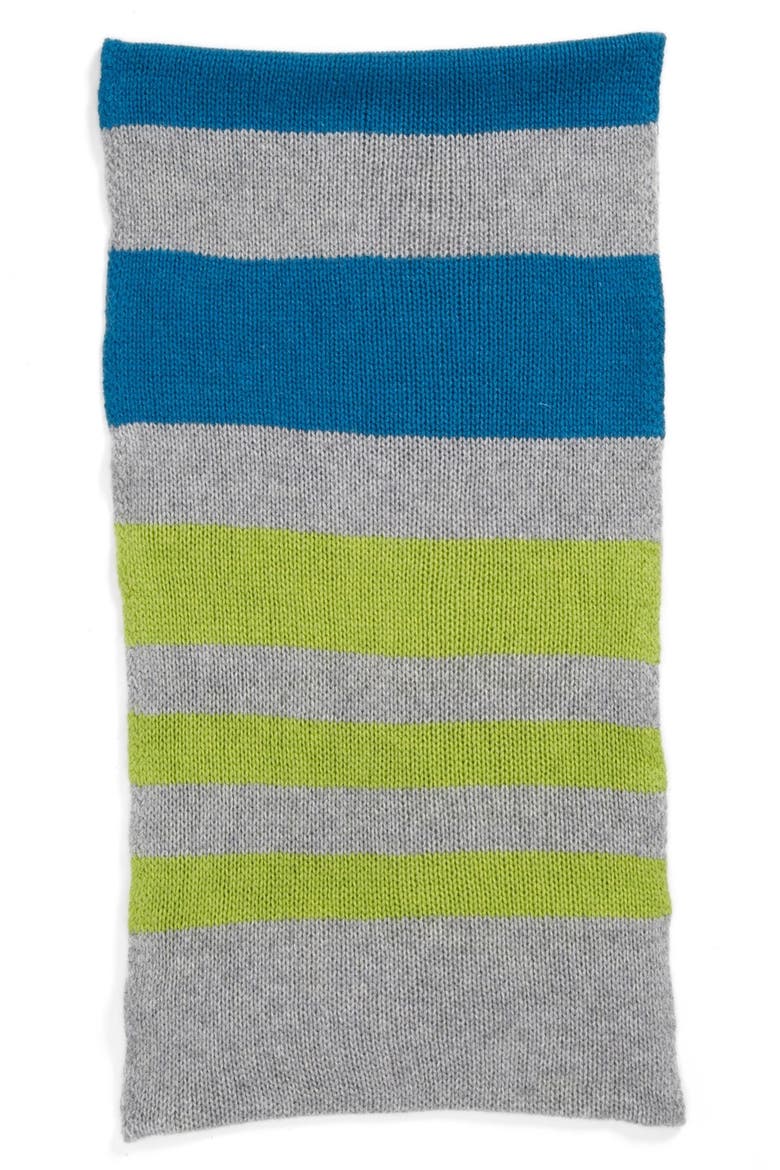 Stripe Cashmere Infinity Scarf, Alternate, color, GREY