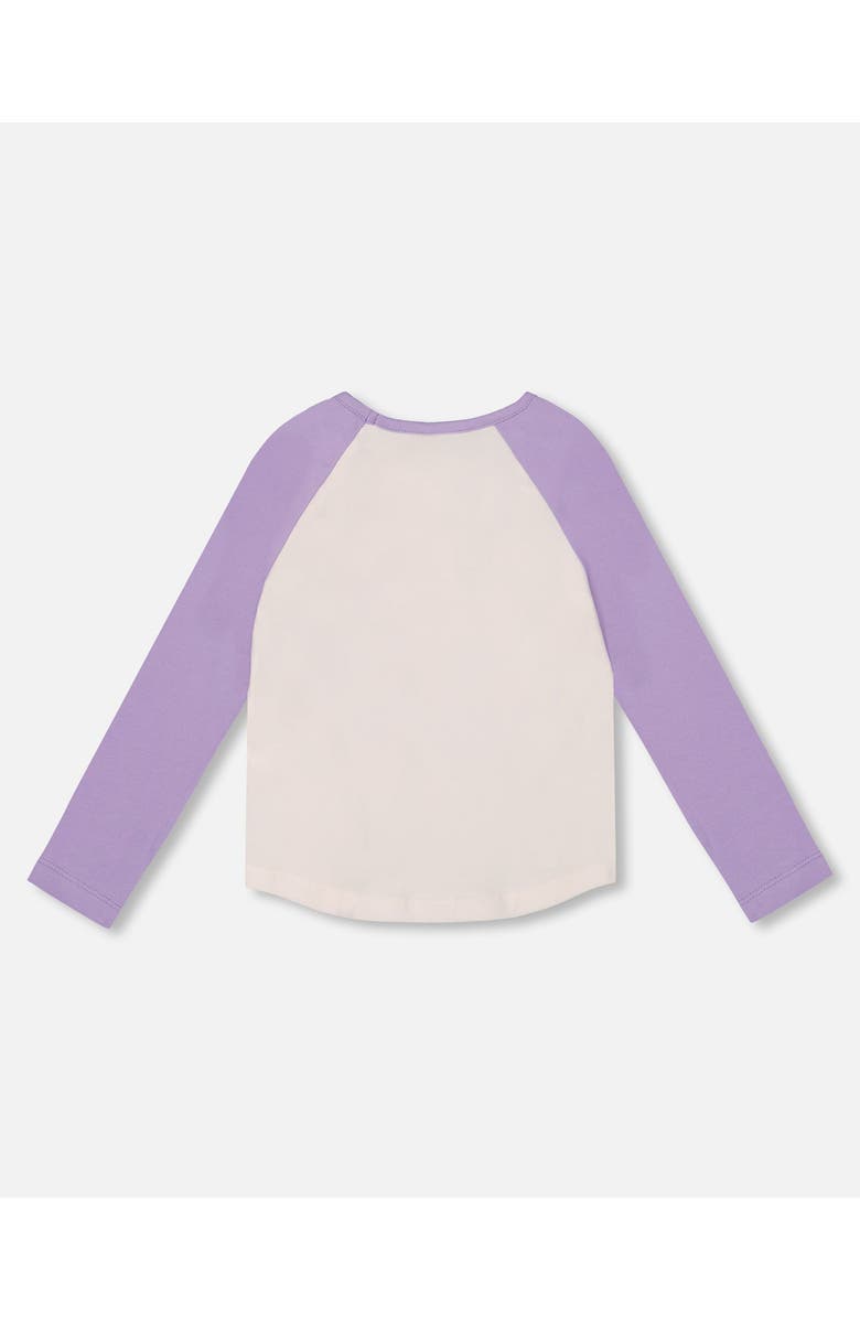 Deux par Deux Jersey Raglan Sleeve Tee, Alternate, color, Lavender