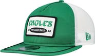 New Era Men's New Era Kelly Green/White Philadelphia Eagles Patch 19TWENTY Adjustable Hat