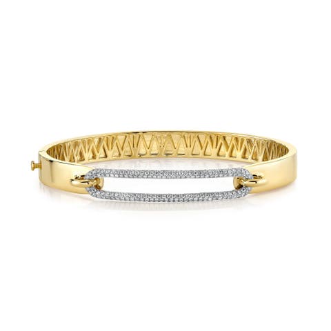Luxe Link Pave Bangle Bracelet