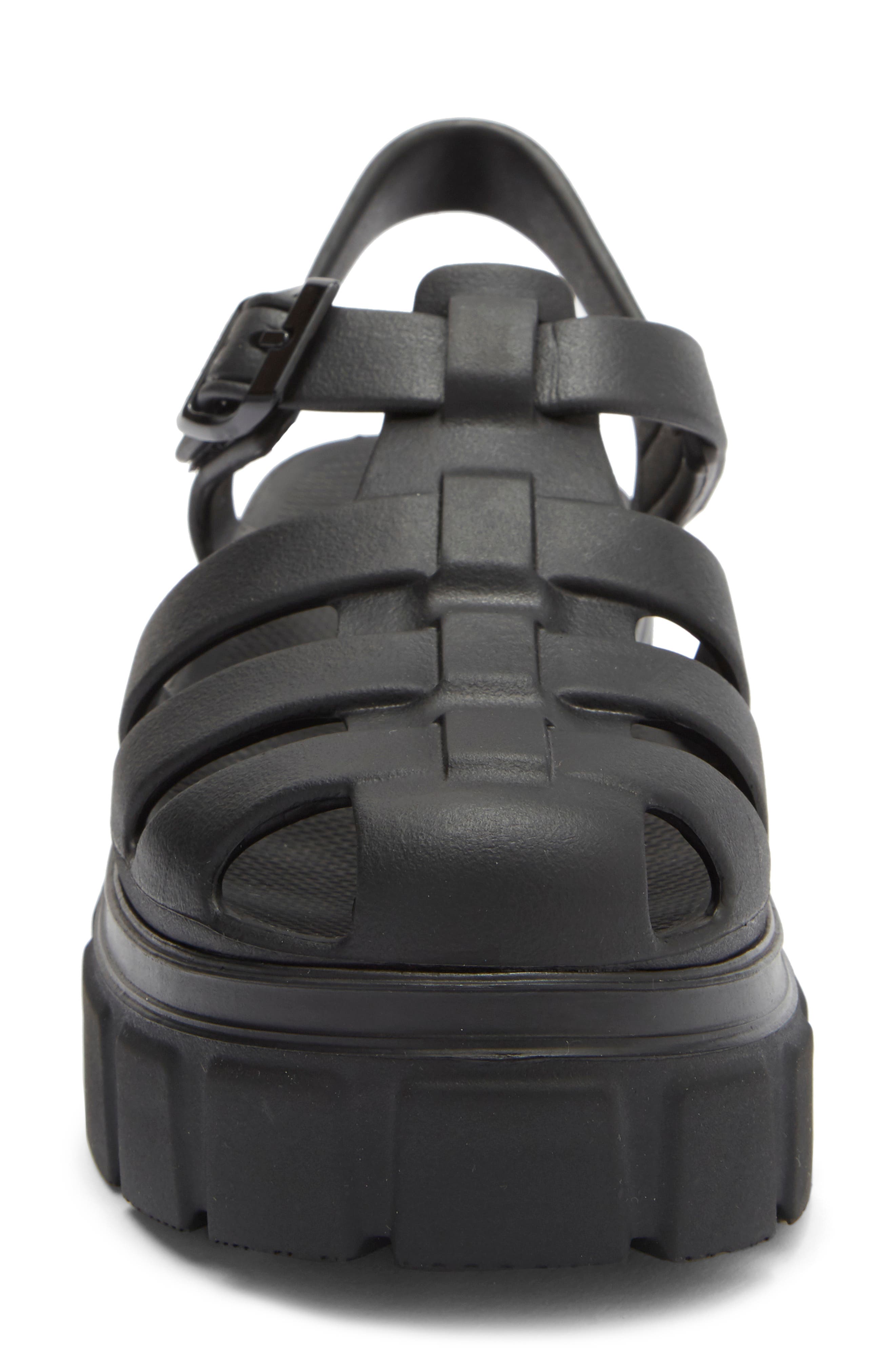 SKECHERS Foamies Headliner Platform Sandal, Alternate, color, Black