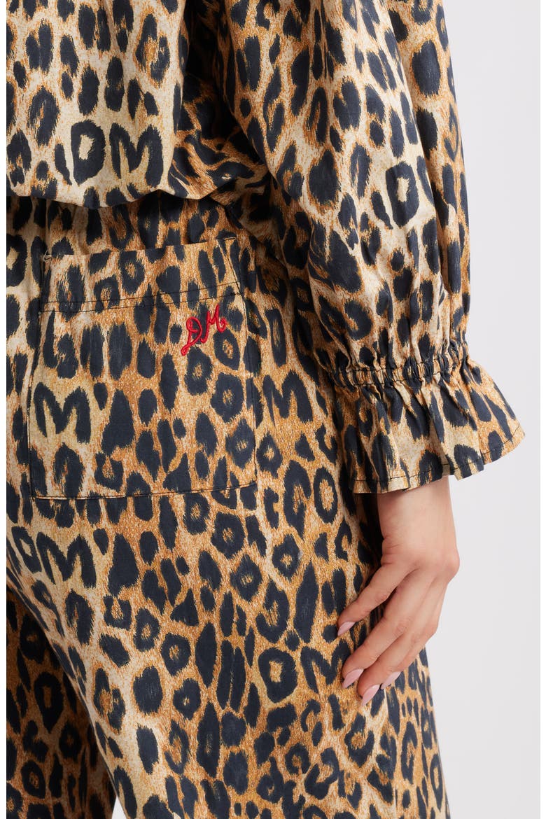 Felice Leopard Print Pajamas, Alternate, color, LEOPARD