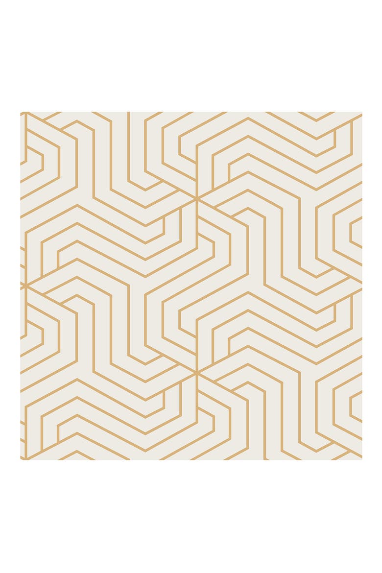Ramsey Cream Peel & Stick Wallpaper, Main, color, YELLOW
