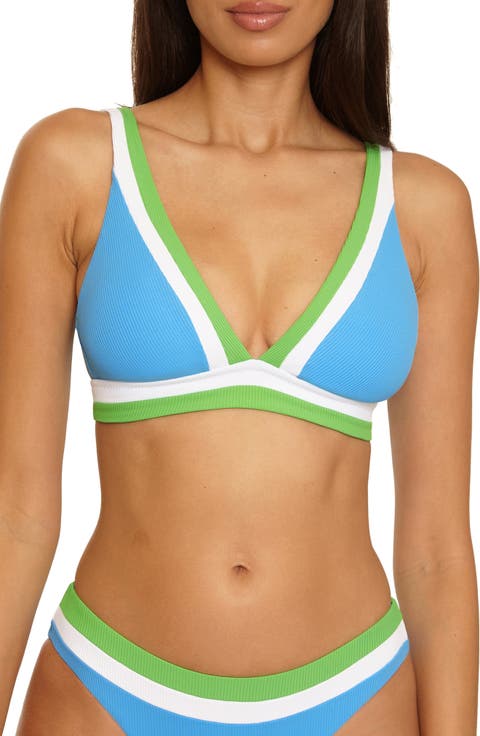 Coast Line Triangle Bikini Top