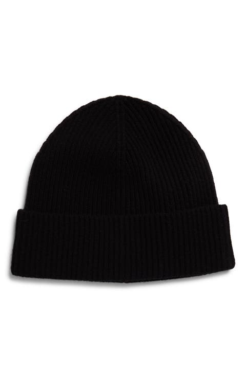Wool & Cashmere Rib Beanie
