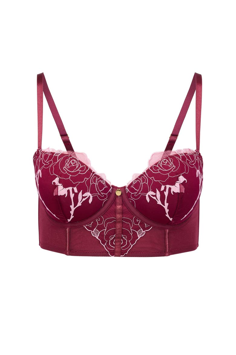 Rosita Contour Demi Bra, Alternate, color, Dark purple