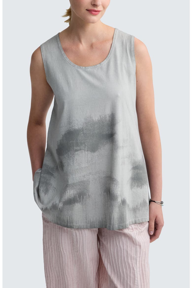 Edrie Garment-Dyed Tank Top, Main, color, Ash Grey