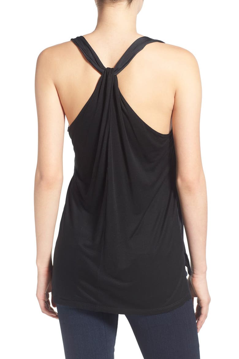 Twist Back Tank, Alternate, color, BLACK