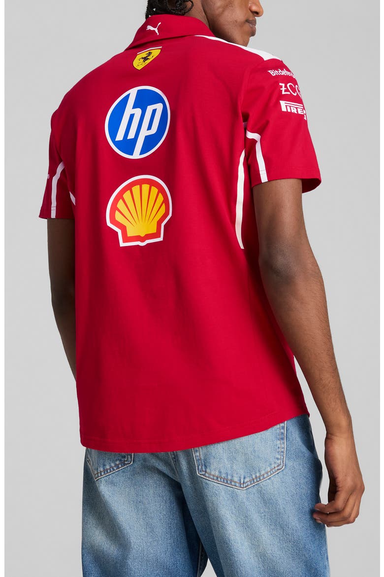 Scuderia Ferrari Team Polo, Alternate, color, DARK CHERRY