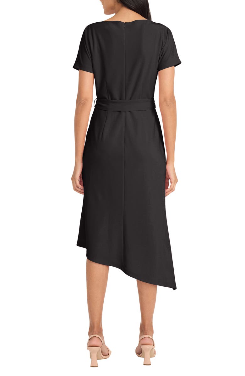 Maggy London Asymmetric Hem Midi Dress, Alternate, color, 