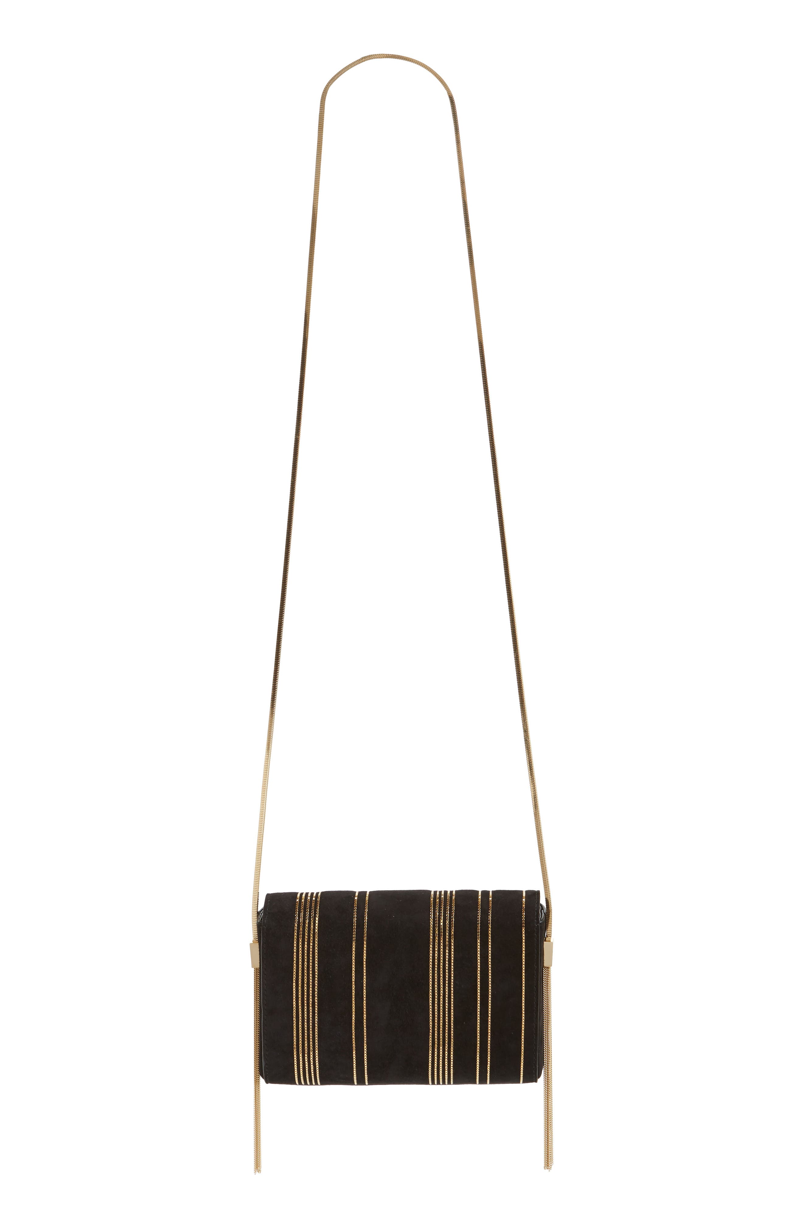 Small Kate Chain Leather Shoulder Bag, Alternate, color, NOIR/ NOIR