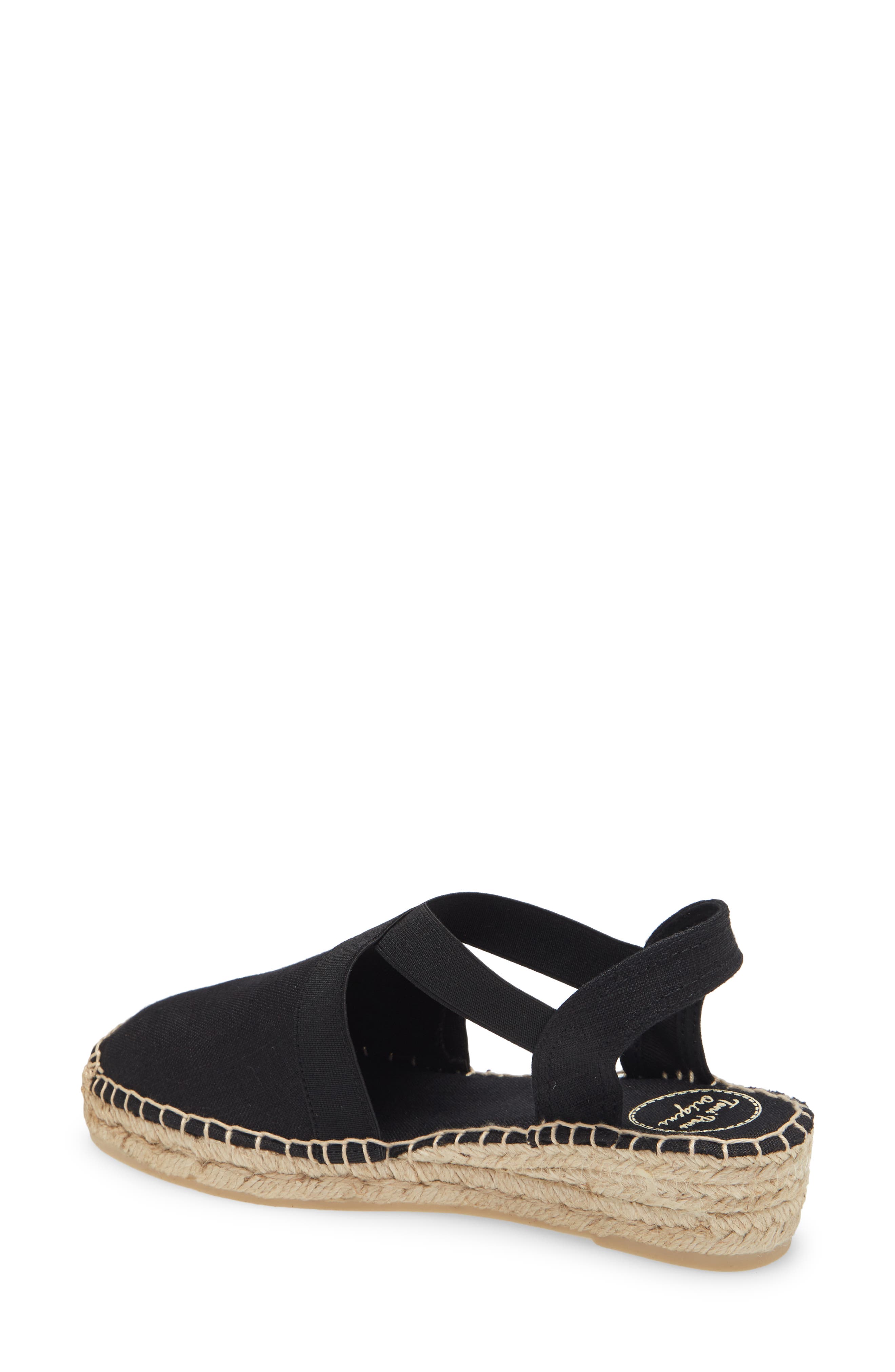 Toni Pons Verona Wedge Espadrille, Alternate, color, Black Fabric