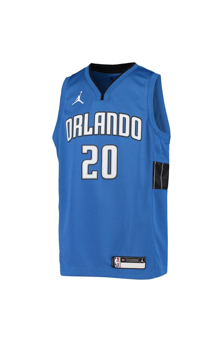 Jordan Brand Youth Jordan Brand Markelle Fultz Blue Orlando Magic 2020/21 Swingman Jersey - Statement Edition, Alternate, color, 