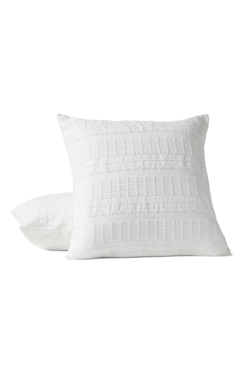Coyuchi Sea Ridge Accent Pillow Cover, Main, color, Alpine White