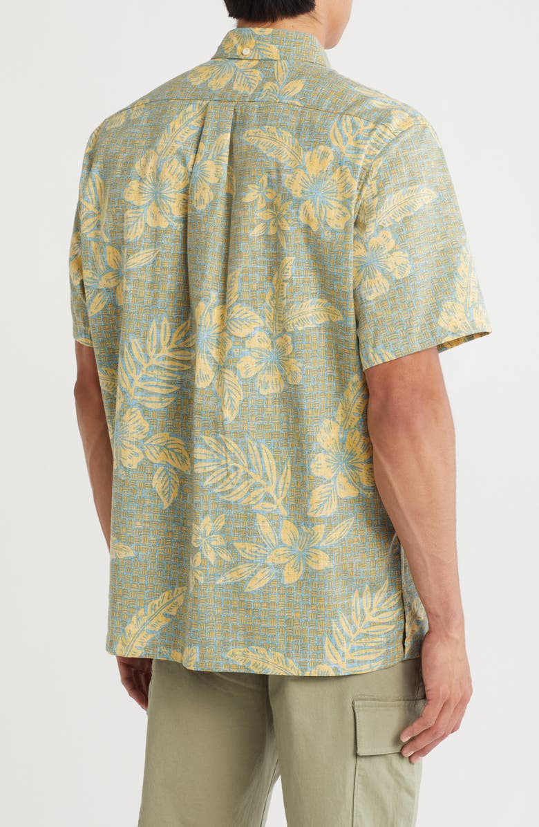 Reyn Spooner Pua Tapa Classic Fit Short Sleeve Button-Down Shirt, Alternate, color,