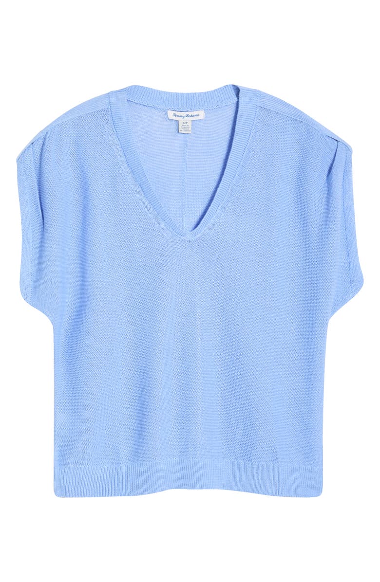 Tommy Bahama Lakes Edge Linen & Cotton Blend Sweater, Main, color, Grape Pools