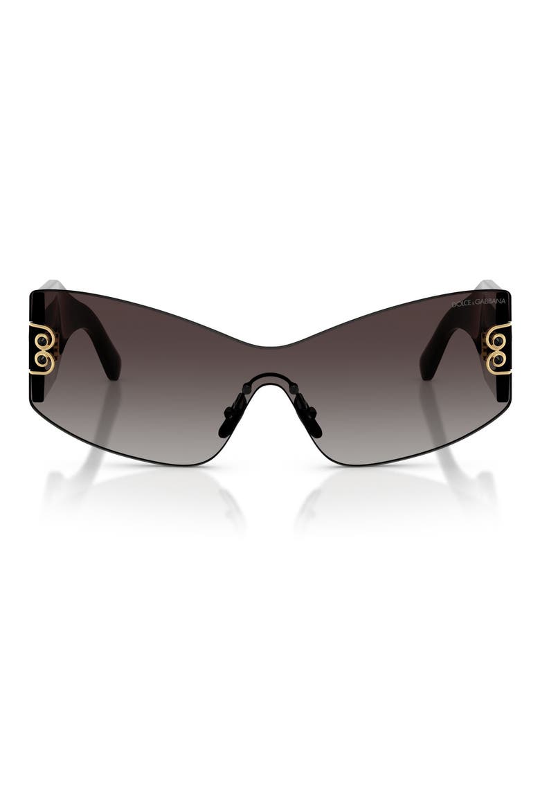 142mm Cat Eye Sunglasses, Main, color, BLACK / GREY GRADIENT