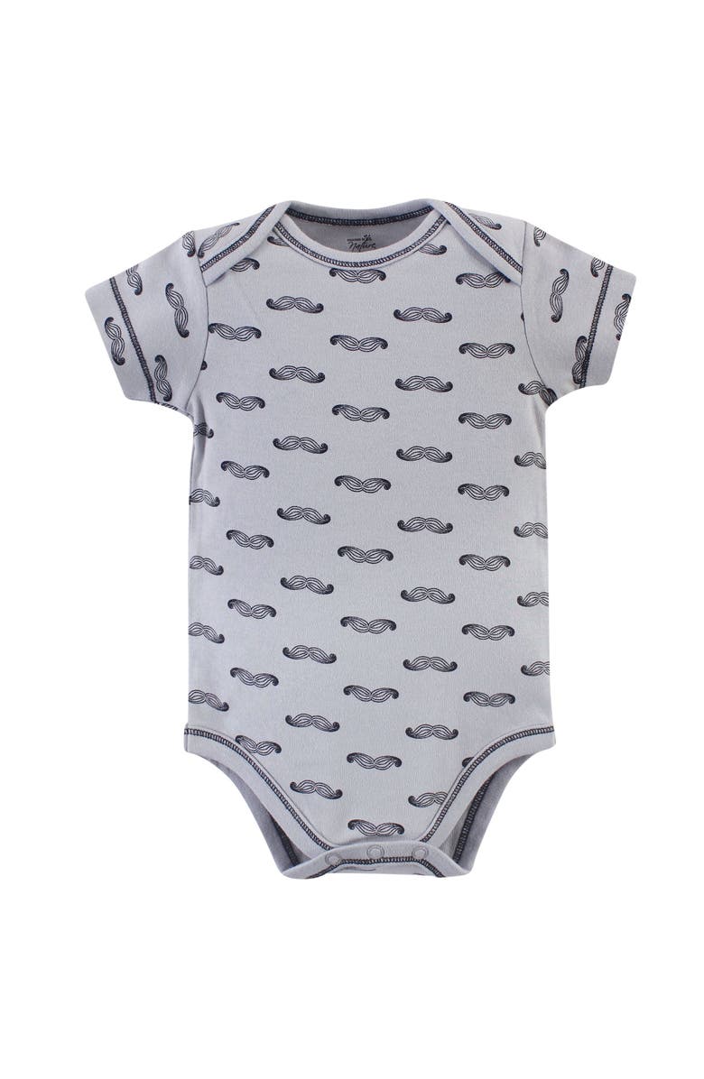 Touched by Nature Organic Cotton Infant One-Pieces, Alternate, color, Mr. Moon