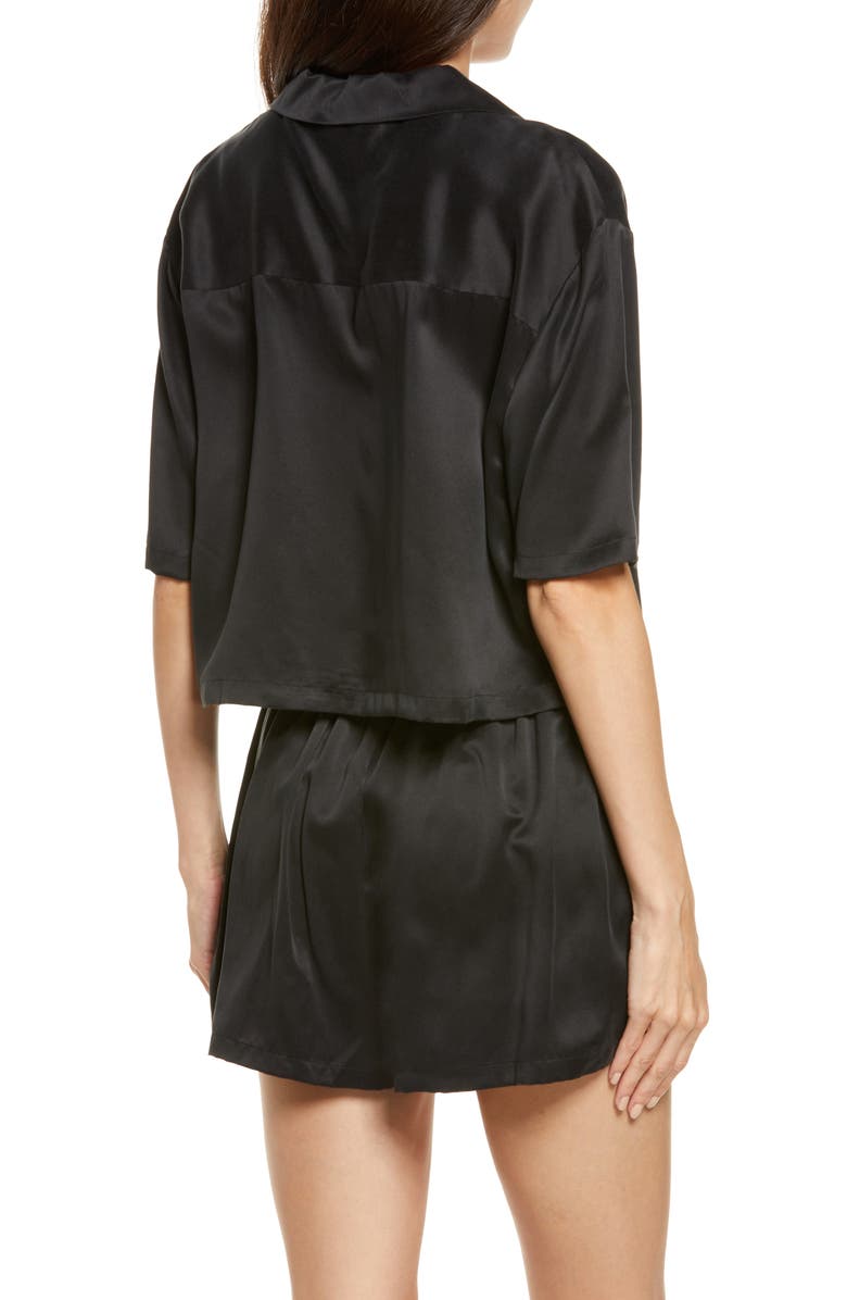 Lunya Washable Silk Button-Up Short Pajamas, Alternate, color,